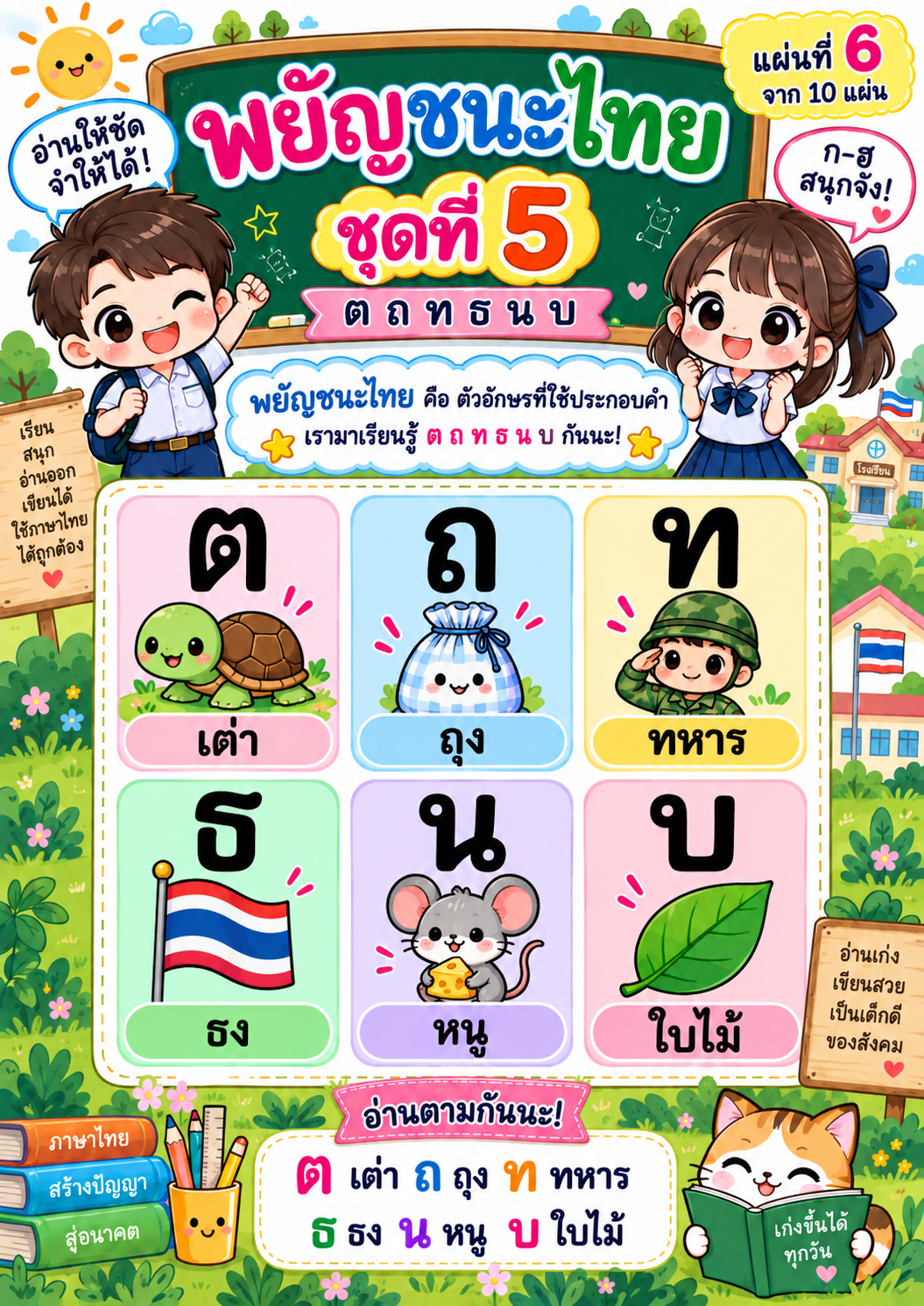 ตัวอย่าง ชุดใบความรู้ พยัญชนะไทย 44 ตัว