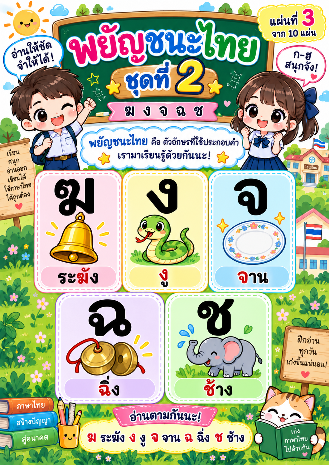 ตัวอย่าง ชุดใบความรู้ พยัญชนะไทย 44 ตัว